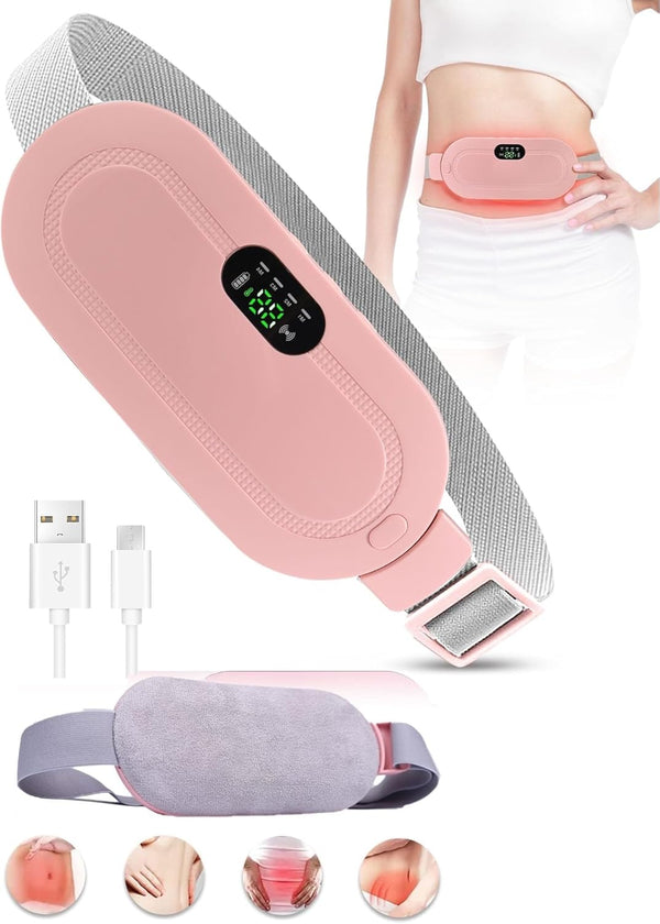 Period Cramp Relief Heating Belt – Rechargeable Massager