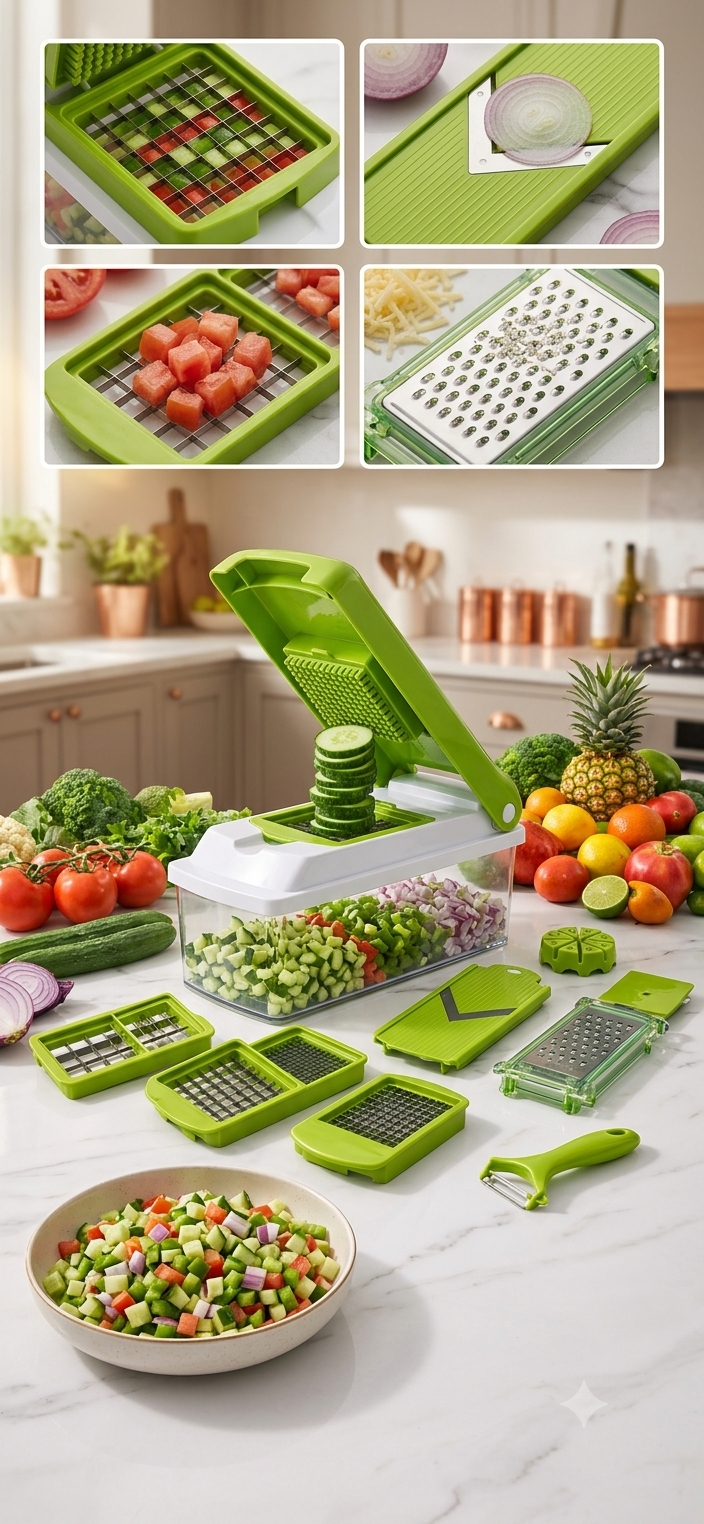 12 in 1 Multi-Purpose Vegetable and Fruit Chopper